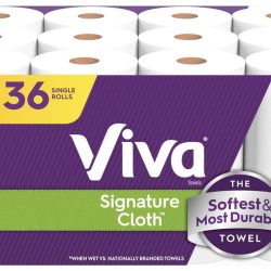 Viva Signature Cloth Paper Towels, 12 Triple Rolls, 129 Sheets per Roll